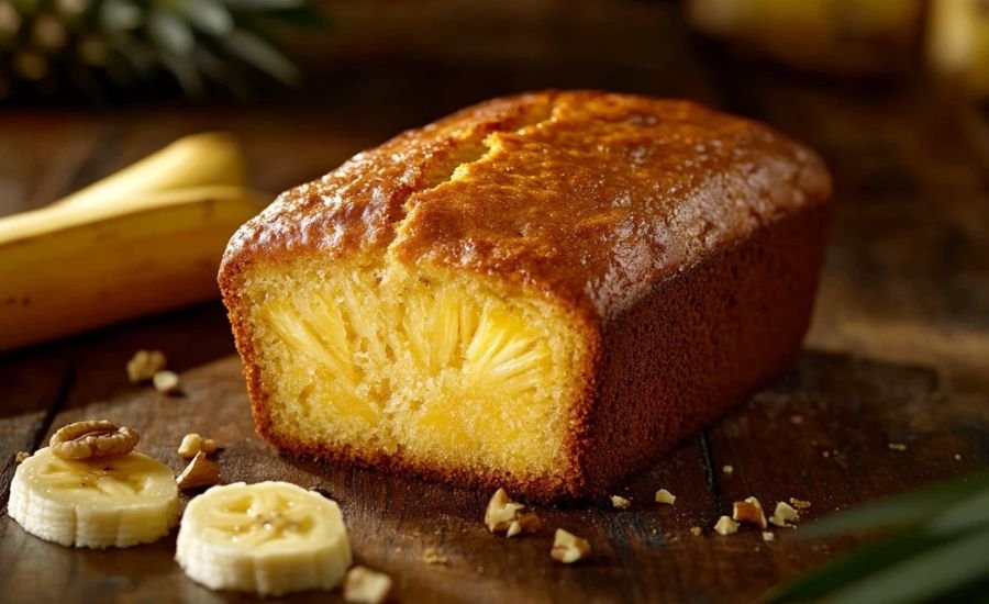 Banana pineapple bread